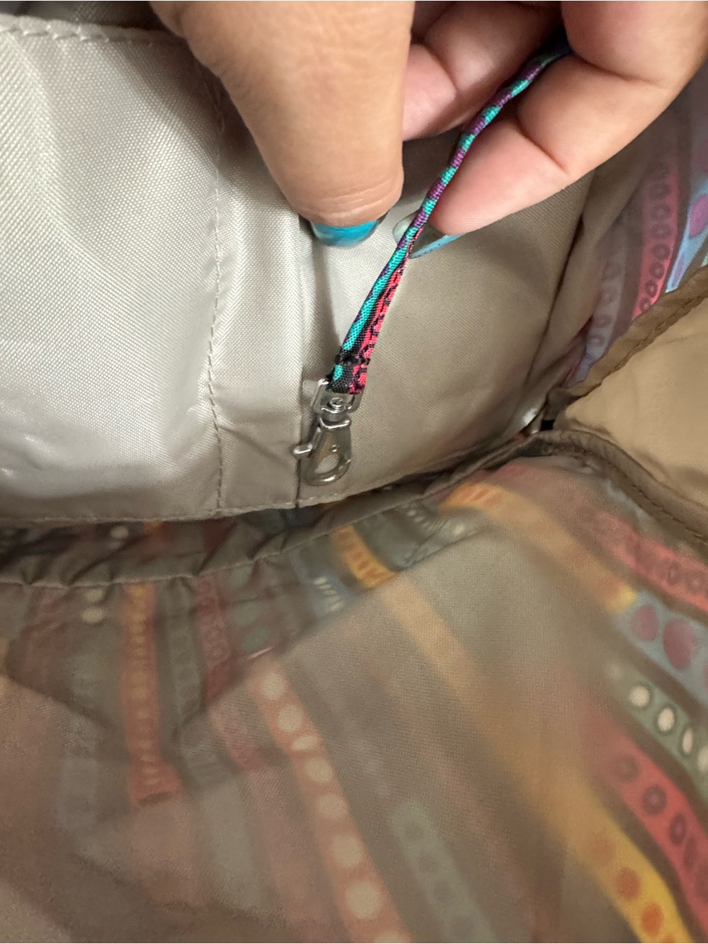 Kipling Multicolor Striped Backpack - Picture 8 of 14
